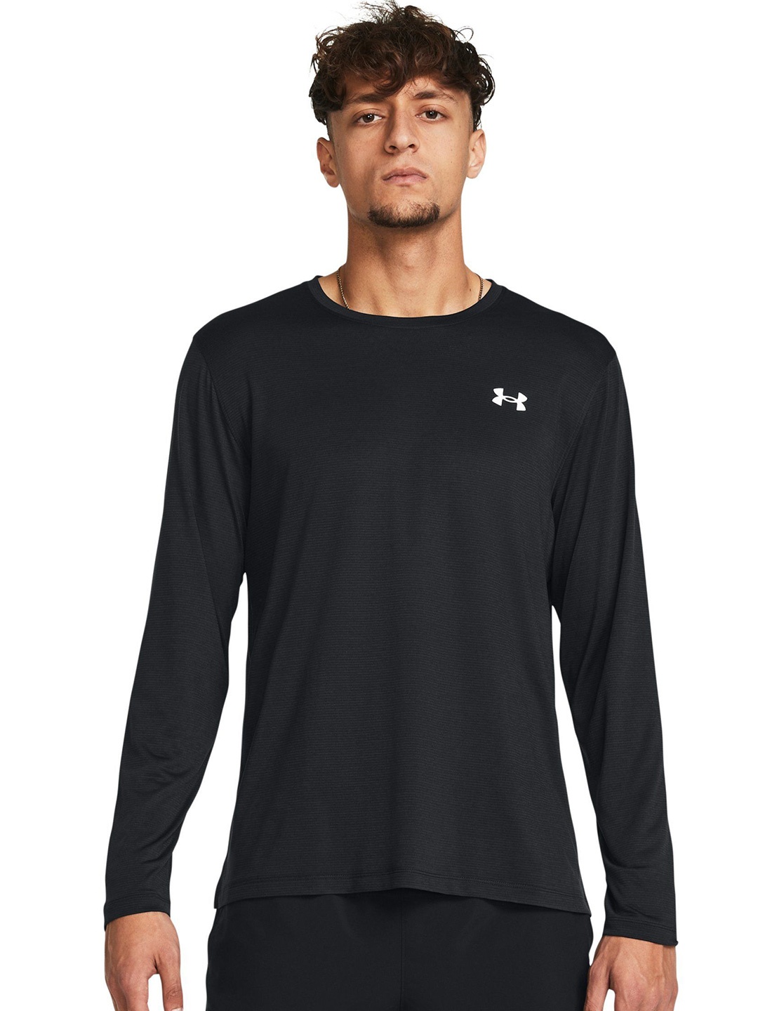 

UNDER ARMOUR Men Slim-Fit Long Sleeve T-Shirts, Black