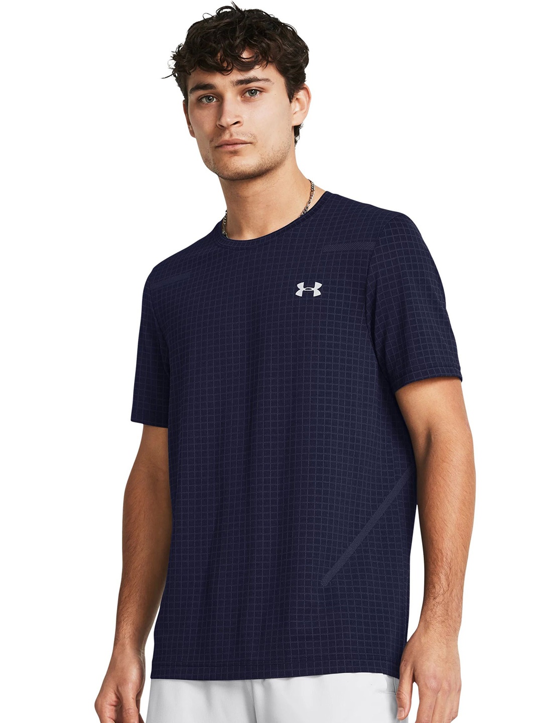 

UNDER ARMOUR Vanish Seamless Grid Tshirts, Blue