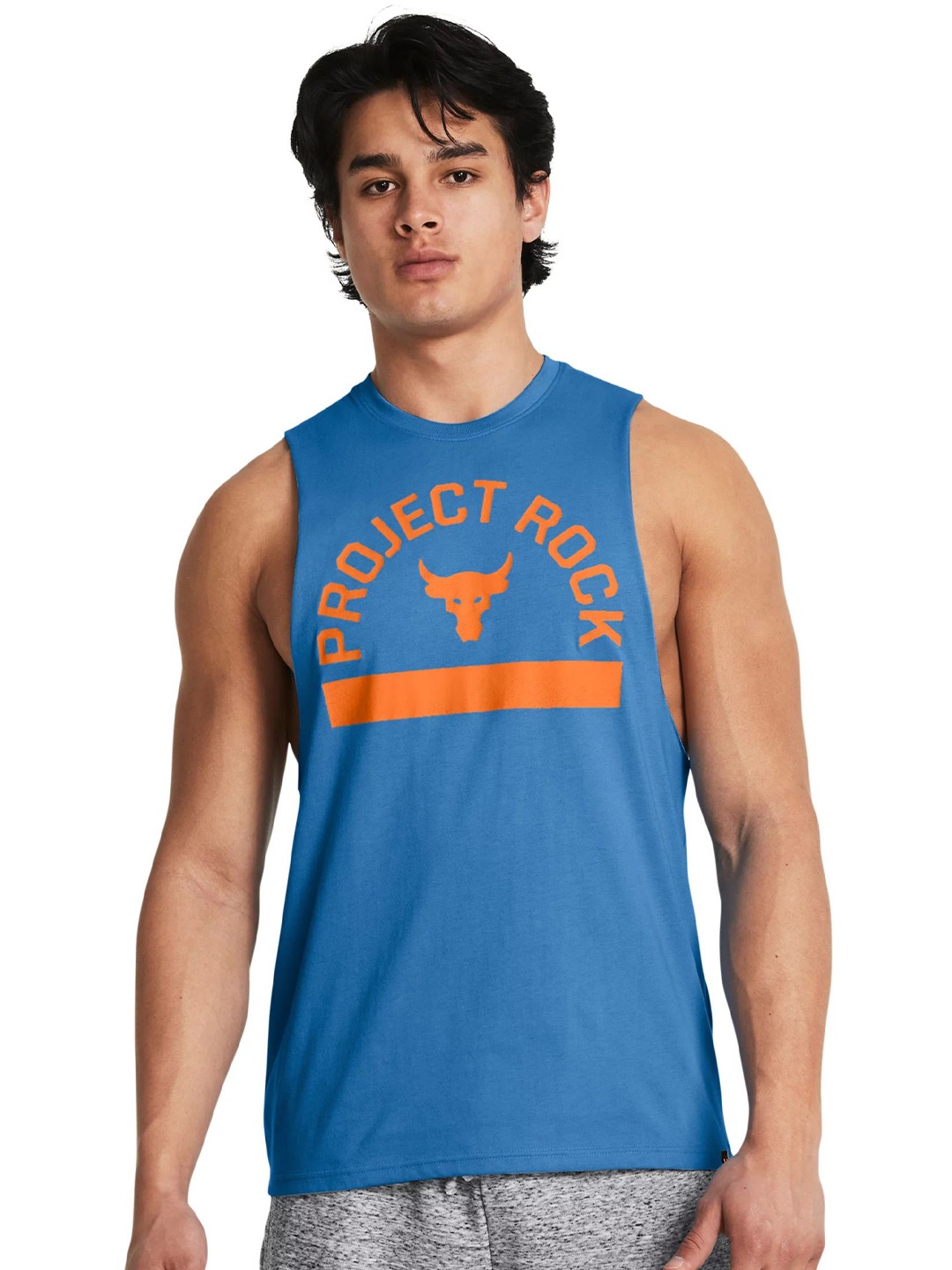 

UNDER ARMOUR Project Rock Payoff Graphic Tshirts, Blue