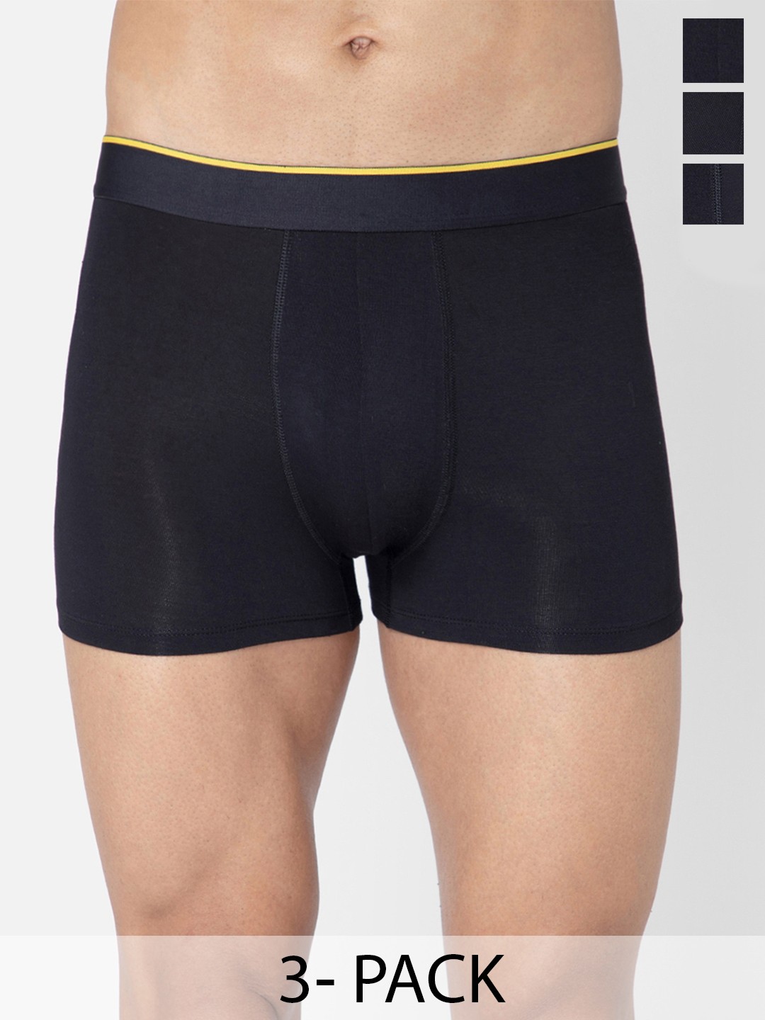 

bummer Pack Of 3 Breathability Trunks TRNXNXNX03S, Black
