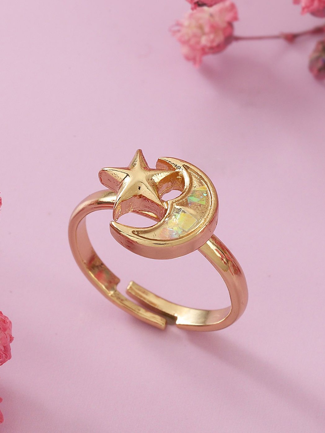 

IGP Moon N Star Fashion Ring, Gold