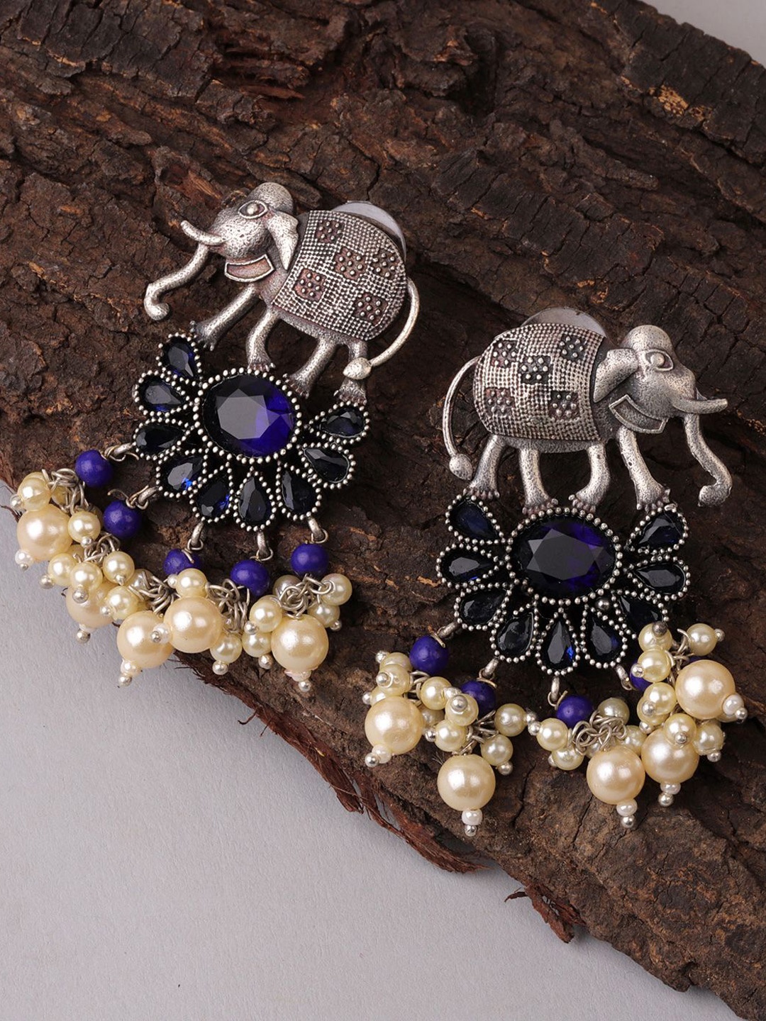 

IGP Oxidised Silver-Plated Earrings