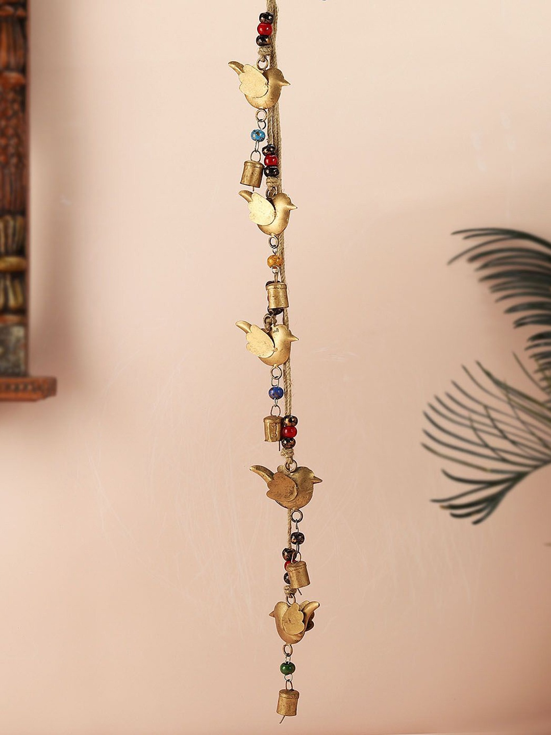 

IGP Unisex Small Birds Metal Wind Chime, Gold