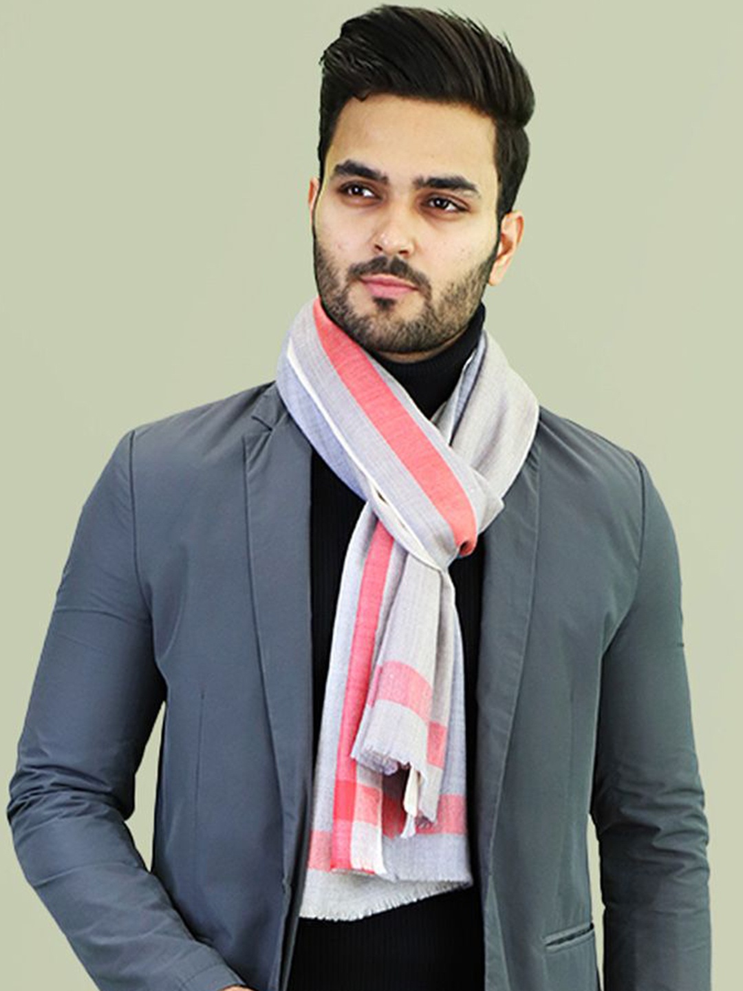 IGP Unisex Woollen Pashmina Stole, Grey