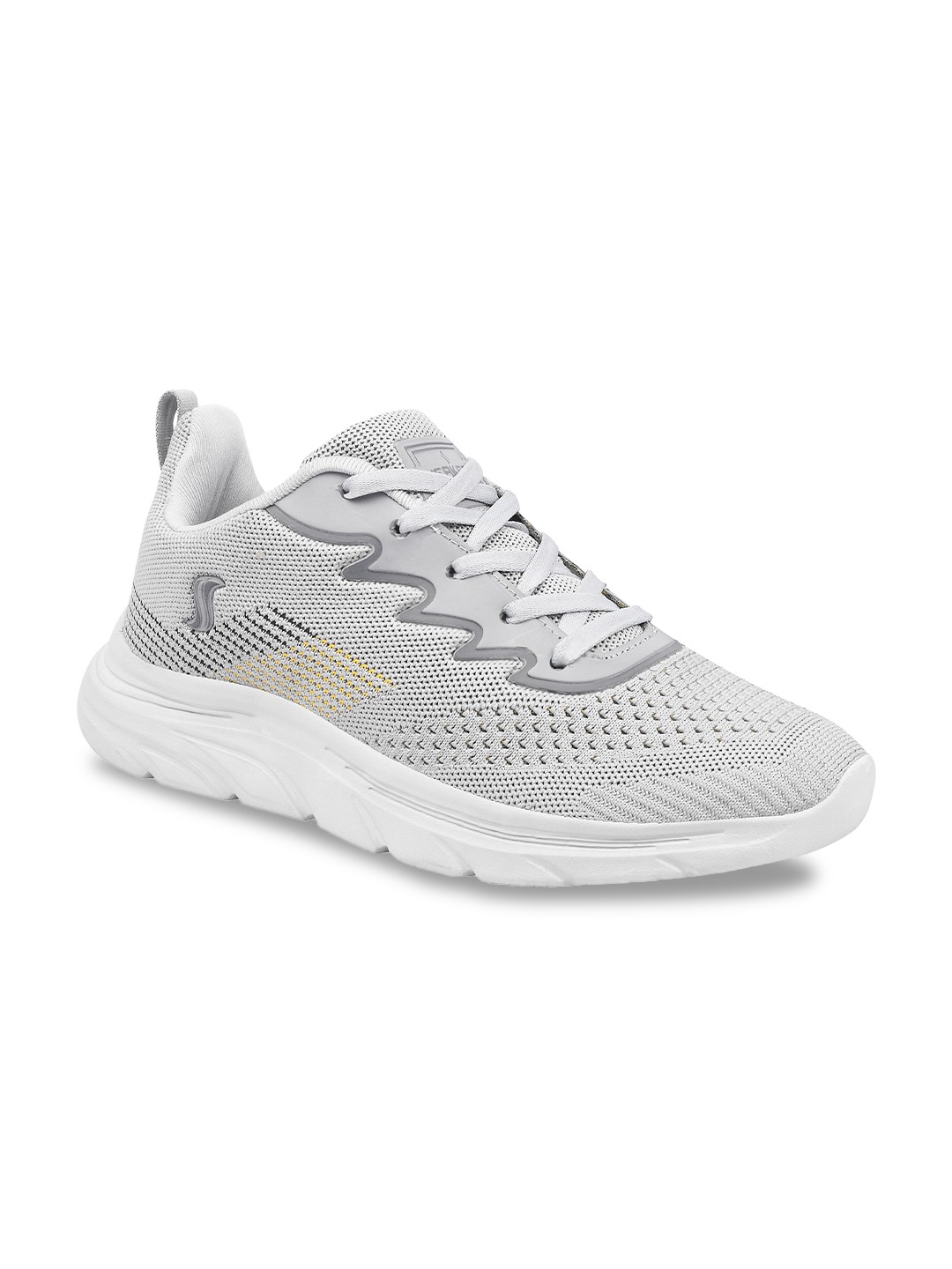 

Rex Shoes Men Self Design Marking Mesh Lace Ups Running Shoes, Grey