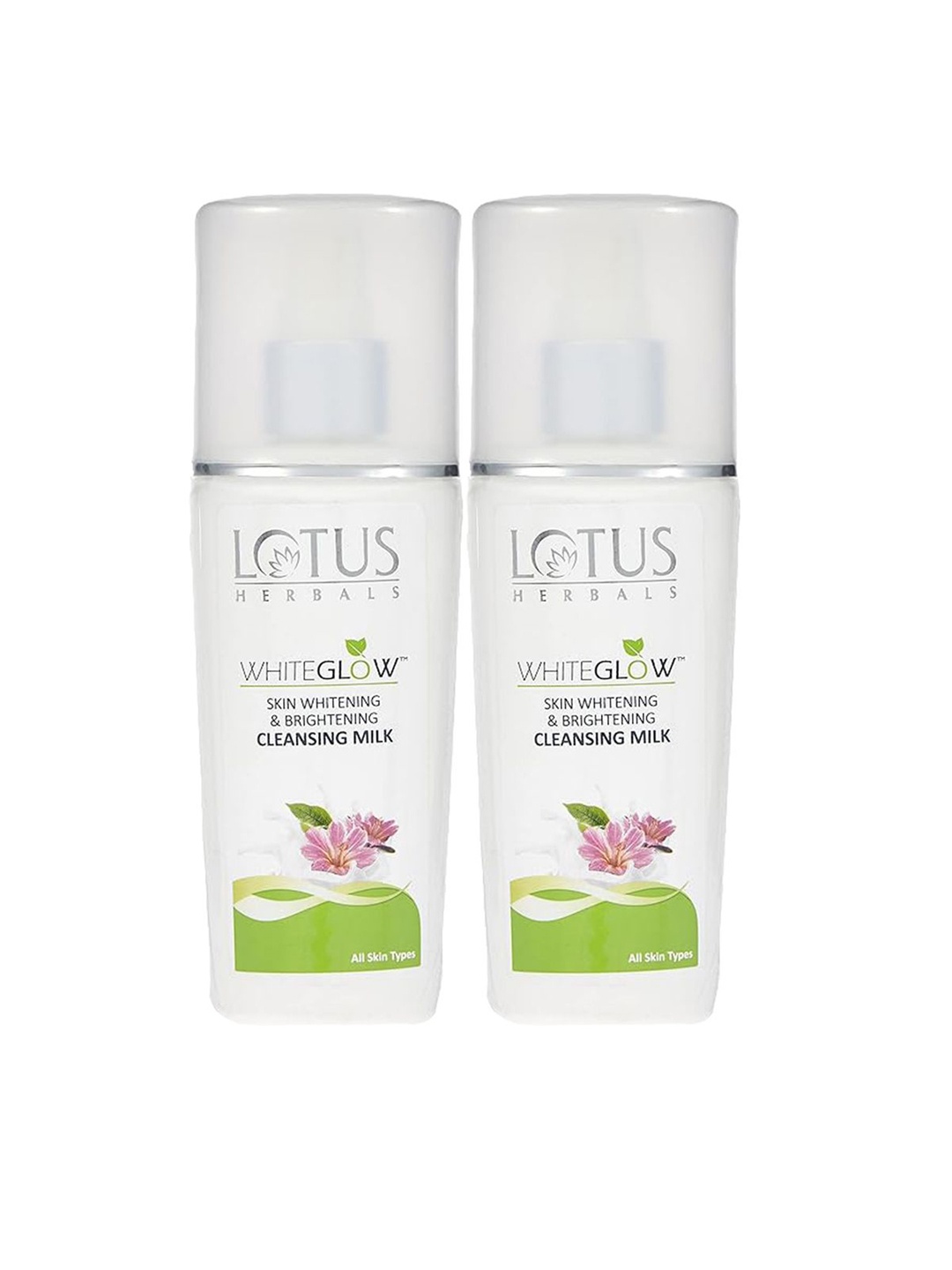 

Lotus Herbals Whiteglow Set Of 2 Skin Whitening & Brightening Cleansing Milk - 80ml Each, White