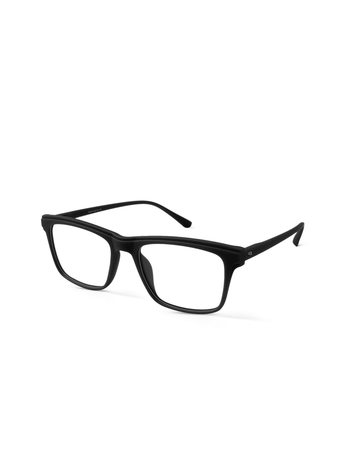 

Woggles Abyss Unisex Full Rim Rectangle Frames, Black