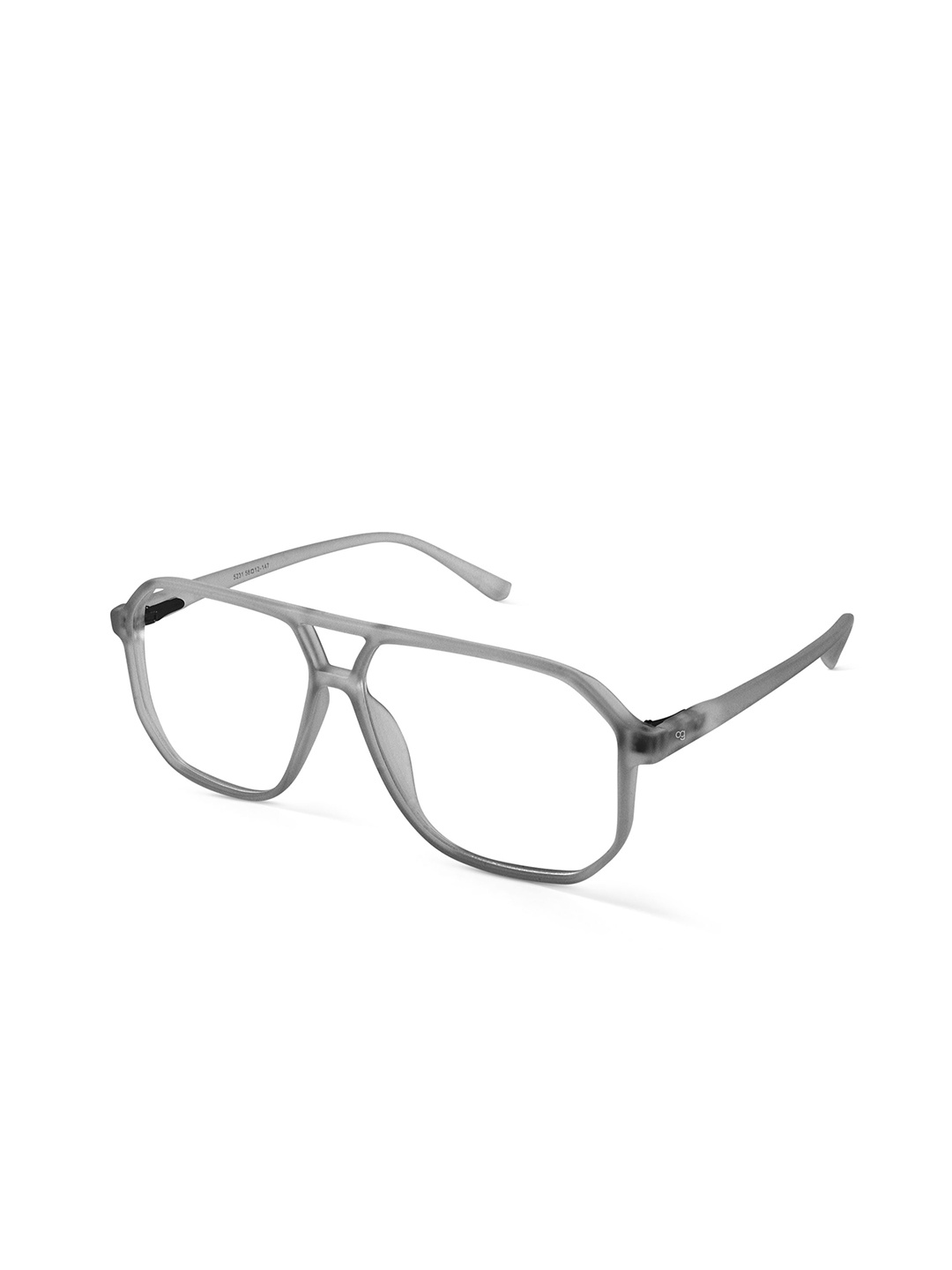 

Woggles Unisex Full Rim Oversized Frames, Grey