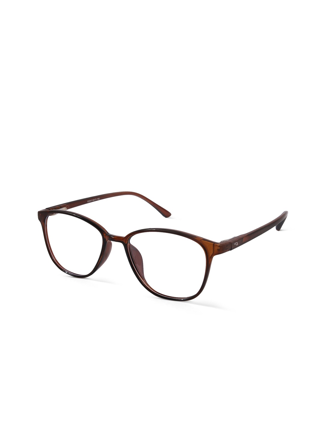 

Woggles Unisex Full Rim Square Frames, Brown