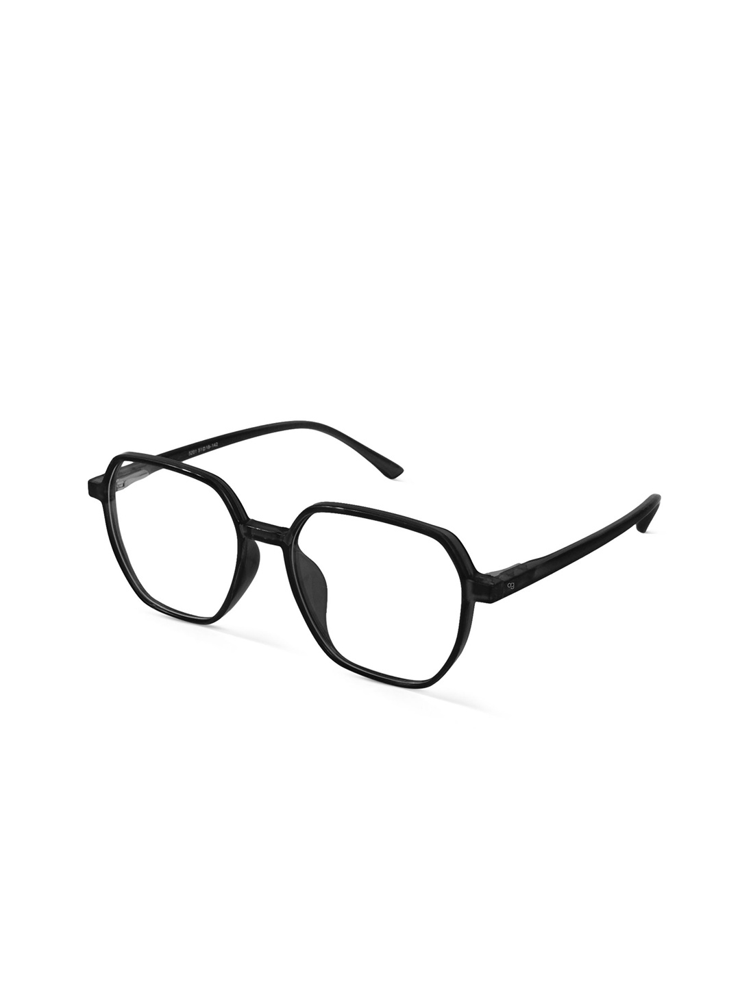 

Woggles Licorice Unisex Full Rim Oversized Frames, Black