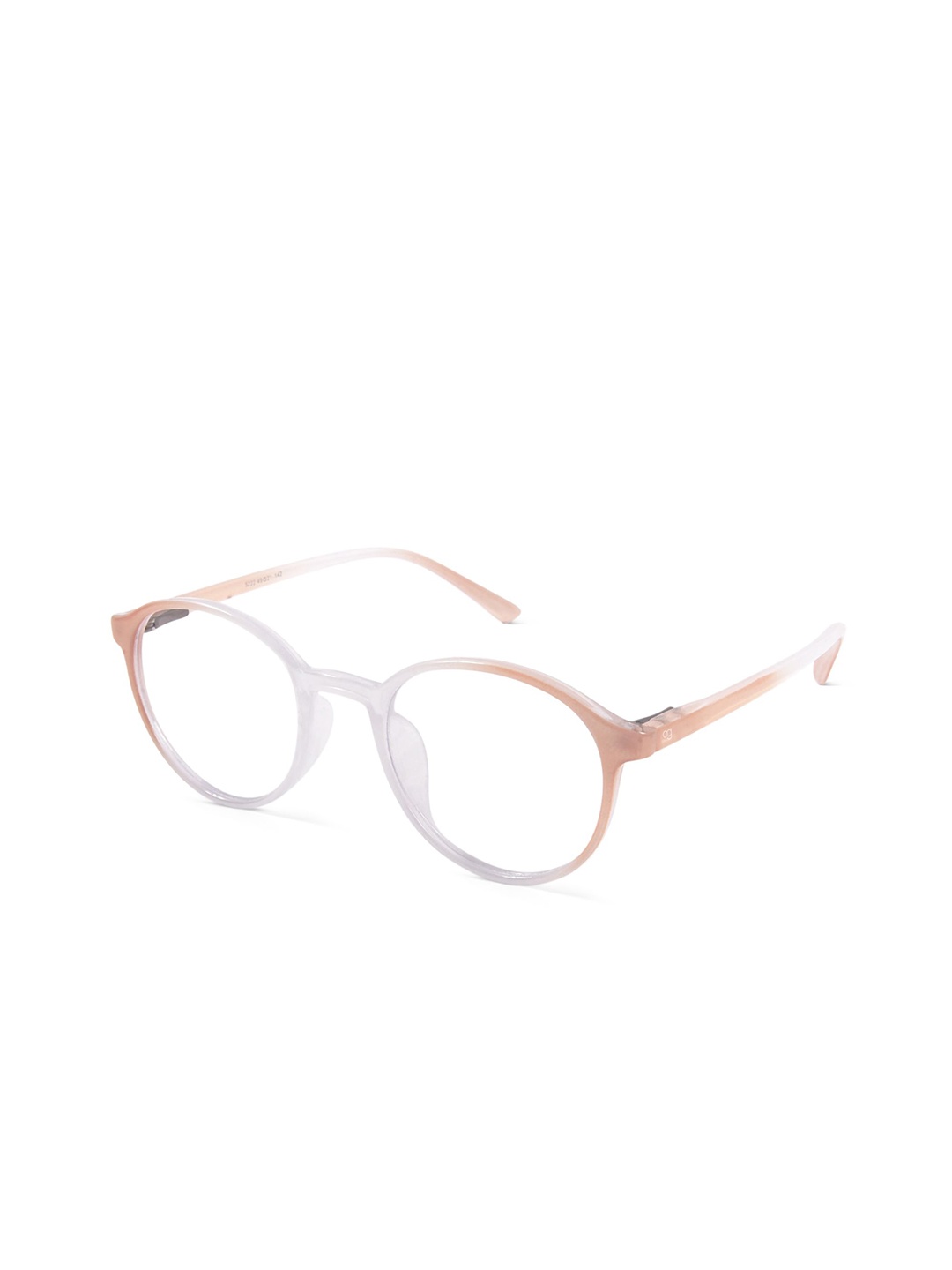 

Woggles Lucid Cubism Unisex Full Rim Round Frames, Orange