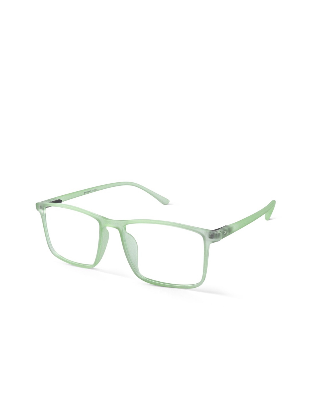 

Woggles Meadow Beam Unisex Full Rim Rectangle Frames, Green