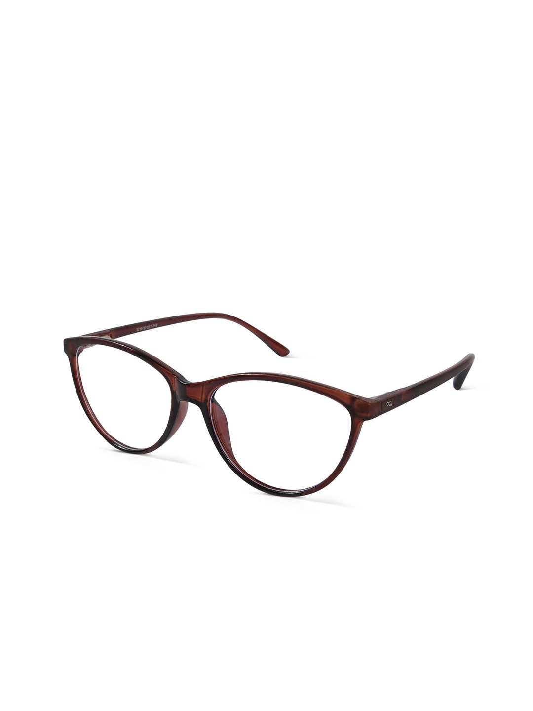 

Woggles Conundrum Mystery Women Full Rim Cateye Frames, Brown