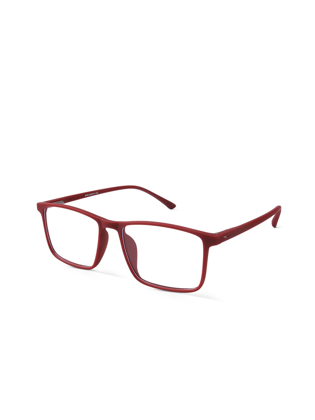 

Woggles Unisex Full Rim Rectangle Frames, Red