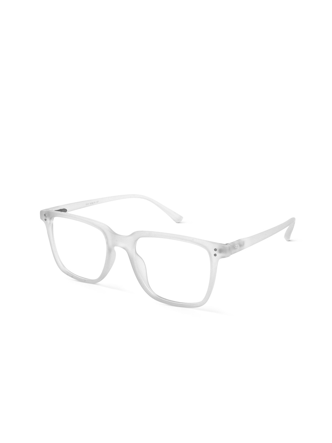 

Woggles Unisex Full Rim Square Frames, White