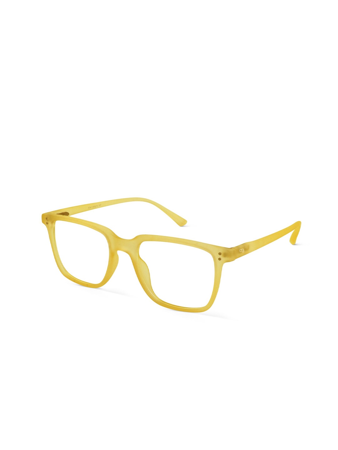 

Woggles Glisten Citrus Unisex Full Rim Square Frames, Yellow