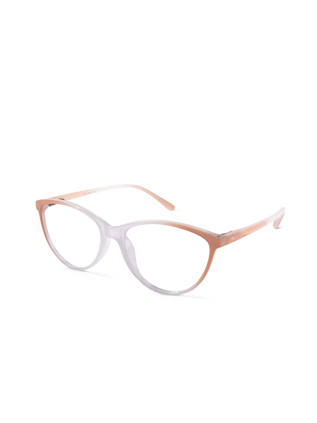 

Woggles Women Colourblocked Full Rim Cateye Frames, Orange