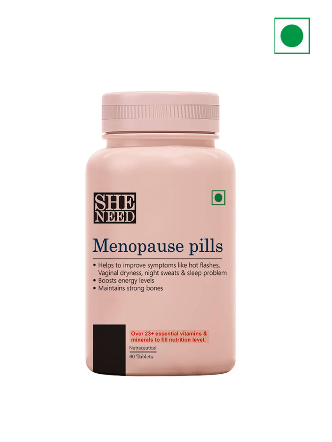 

SHENEED Menopause Pills with Over 23+ Essential Vitamins & Minerals - 60 Tablets, Pink