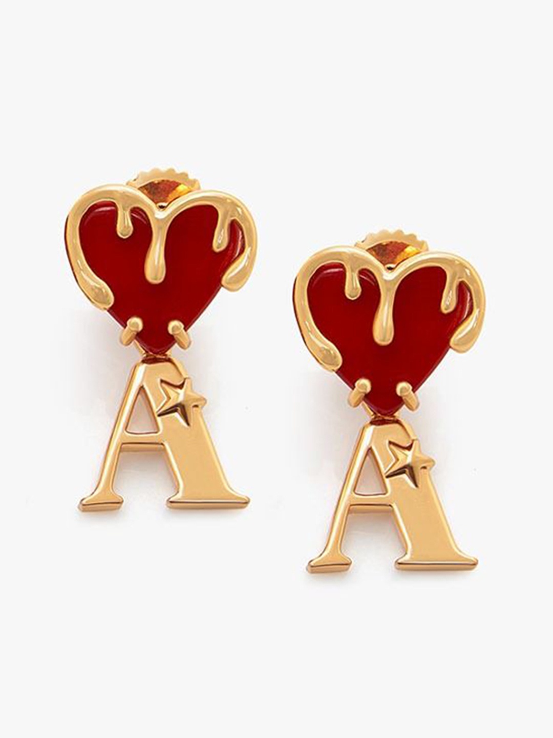 

Outhouse Contemporary Studs Earrings, Gold