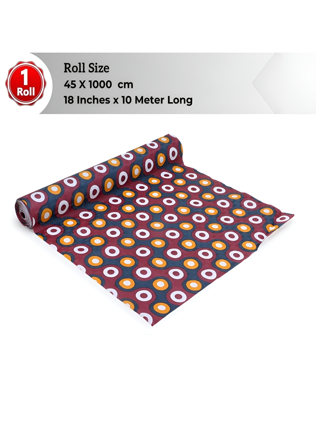 

LooMantha Yellow & Red Printed Water Resistant Shelf Liner Organisers