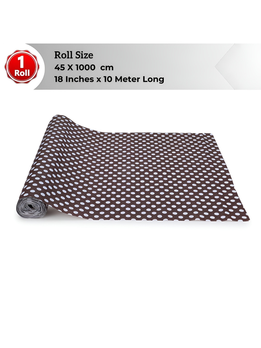 

LooMantha Brown & White Printed Water Resistant Shelf Liner Organisers