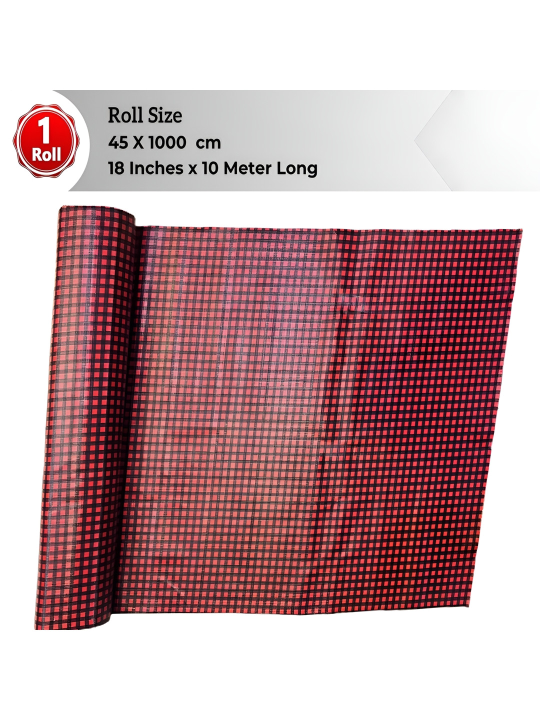 

LooMantha Maroon & Black Printed Water Resistant Shelf Liner Organisers