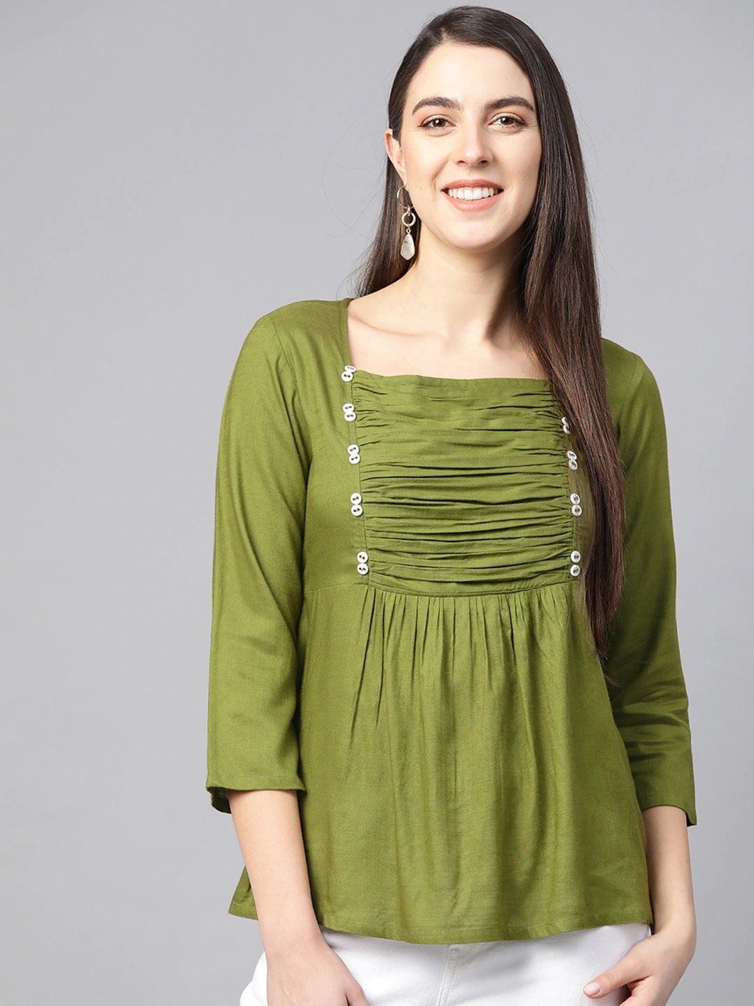 

KALINI Empire Top, Green