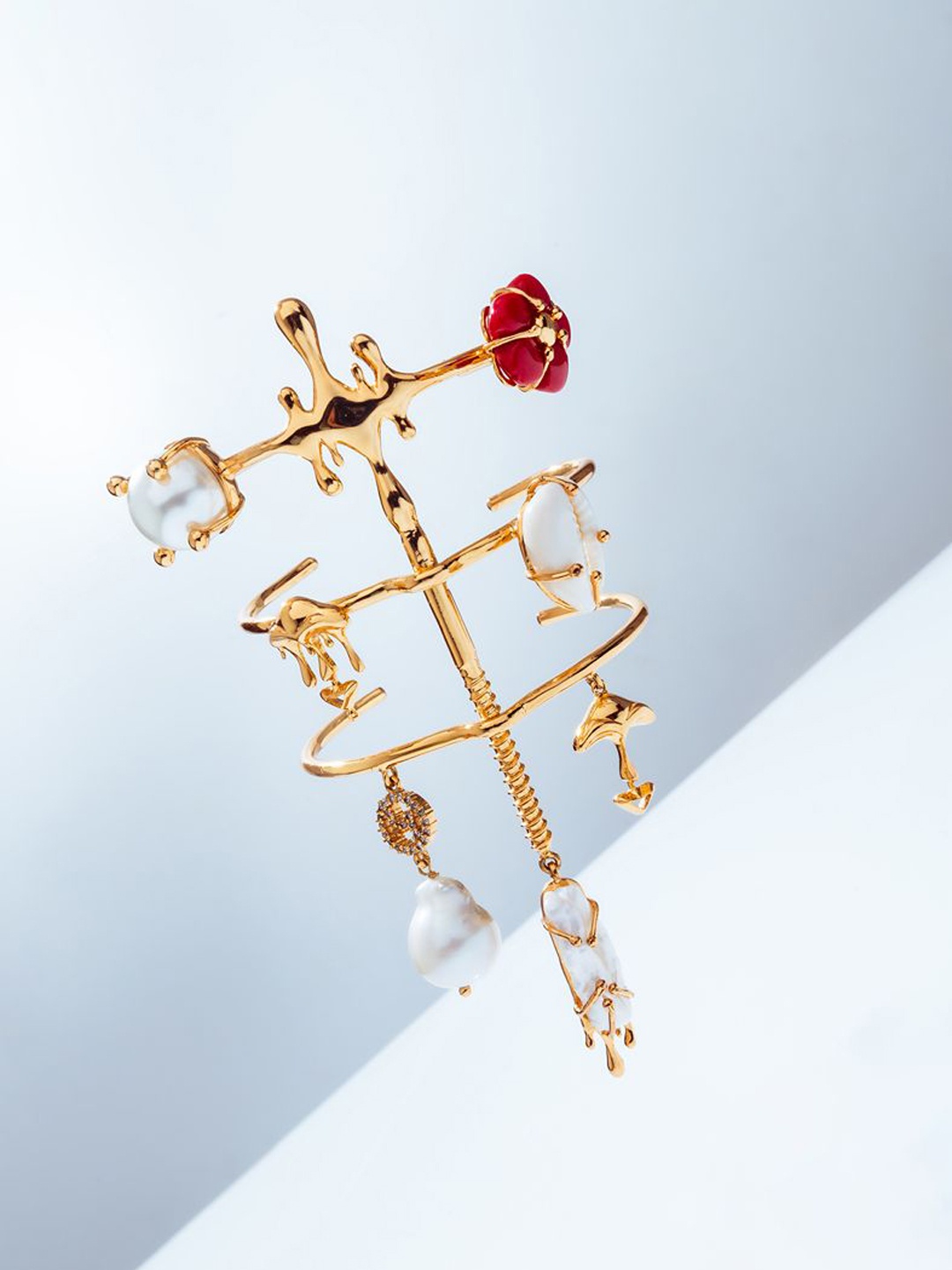 

Outhouse The Cartella Gold-Plated Brass Cuff Bracelet