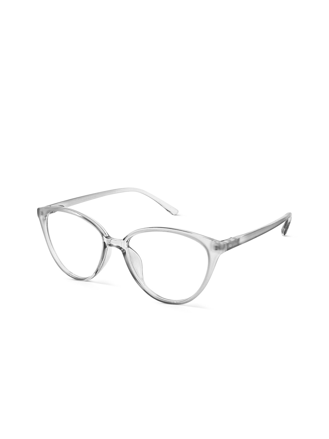 

Woggles Women Full Rim Cateye Frames, Transparent