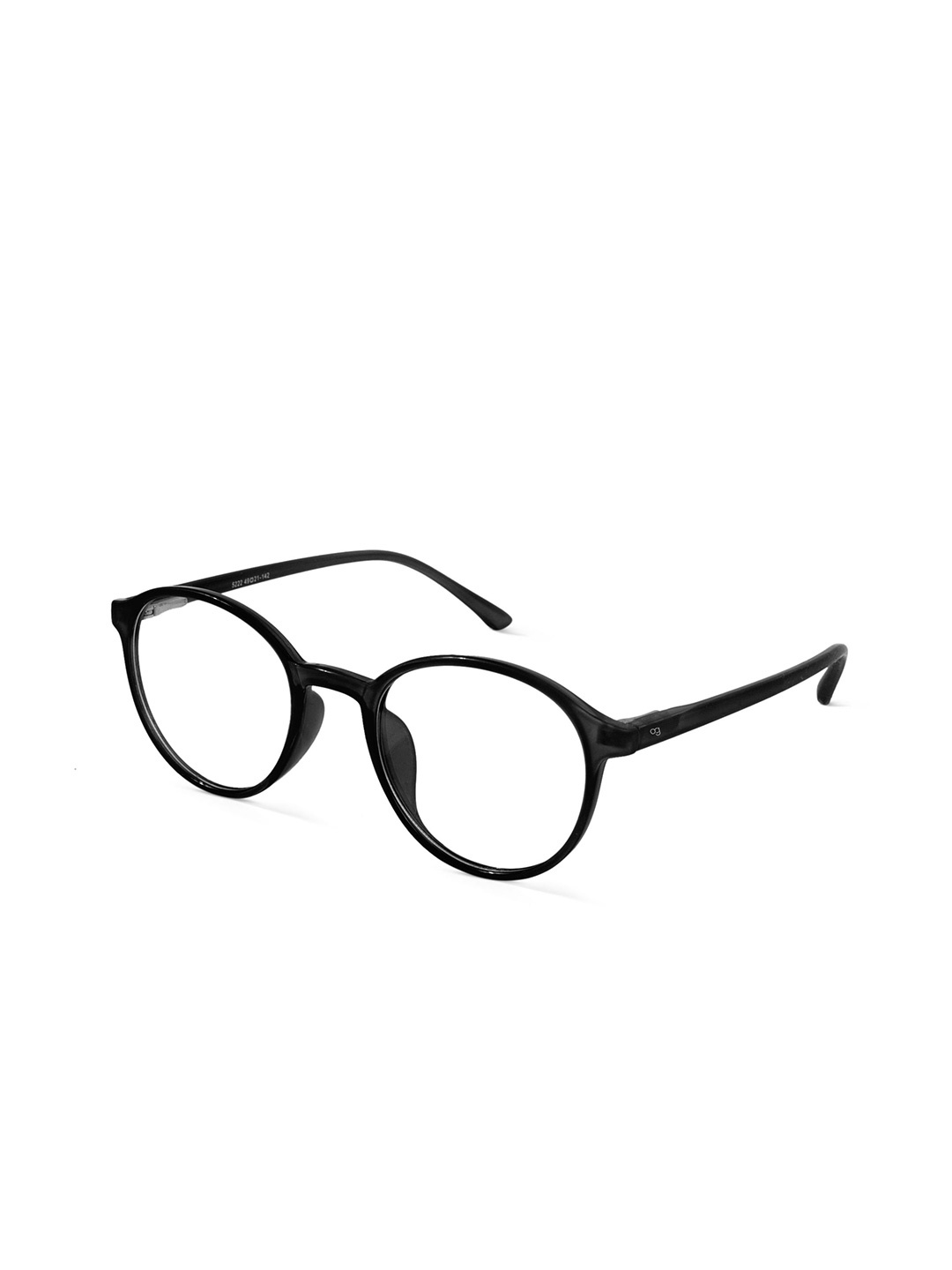 

Woggles Unisex Full Rim Round Frames, Black