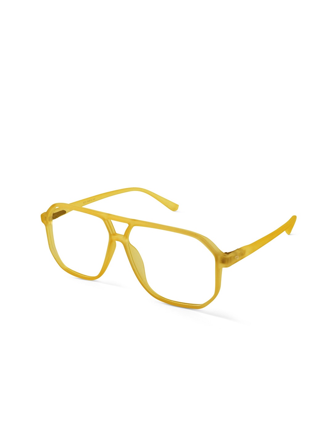 

Woggles Unisex Full Rim Oversized Frames, Yellow