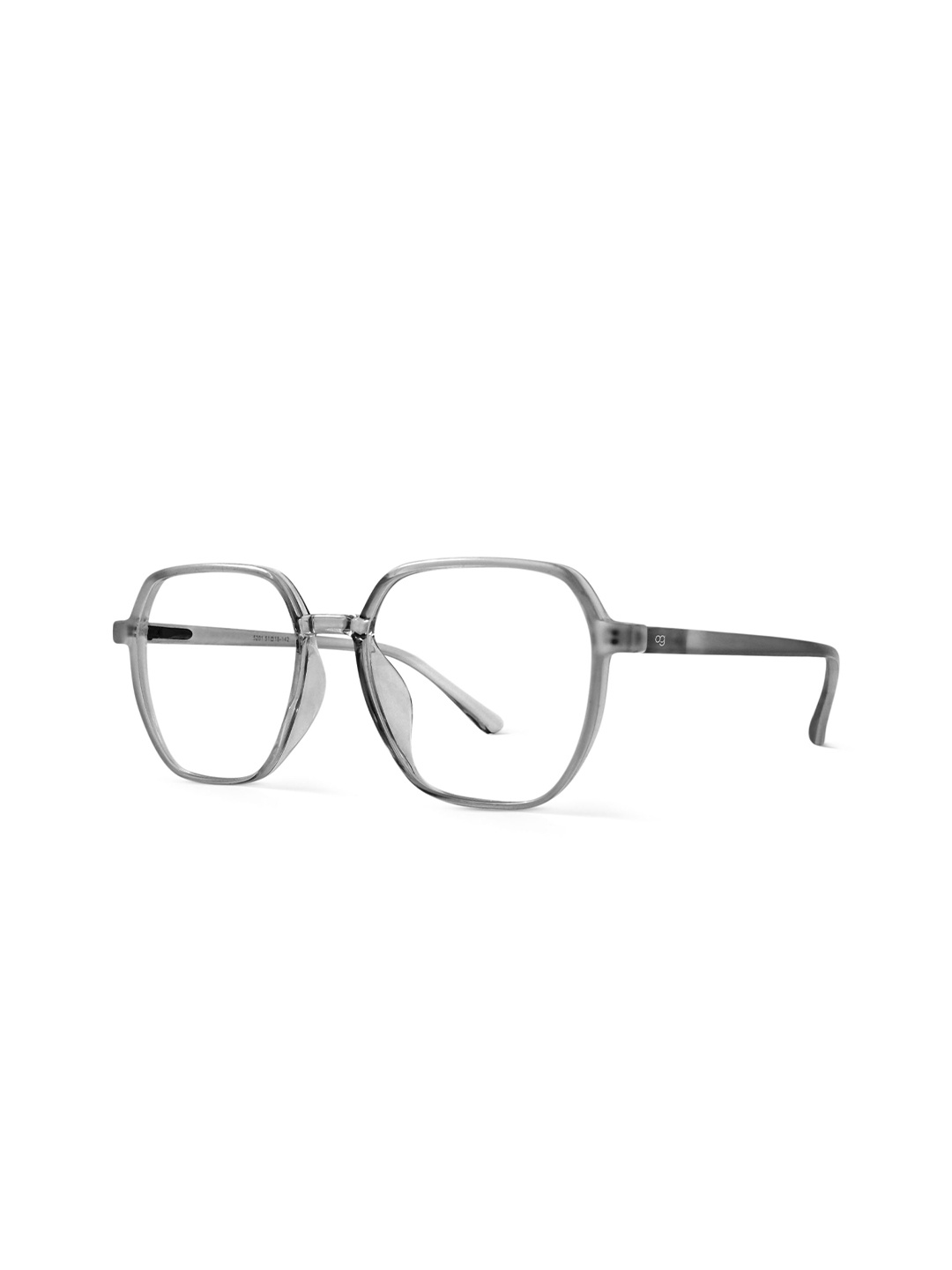 

Woggles Unisex Full Rim Hexagon Frames, Grey