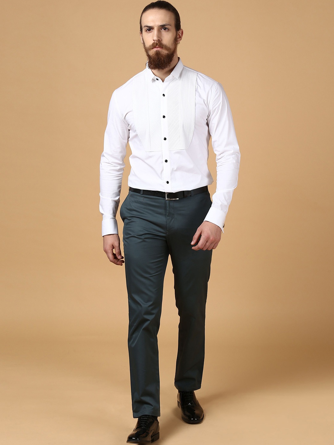

SEVENDC Men Premium Opaque Casual Shirt, White