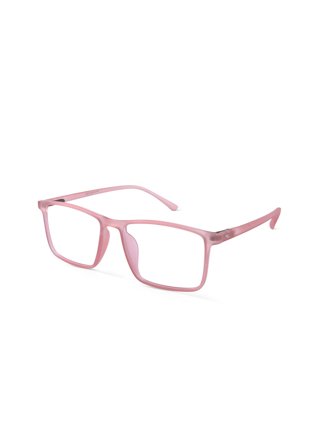 

Woggles Unisex Full Rim Rectangle Frames, Pink