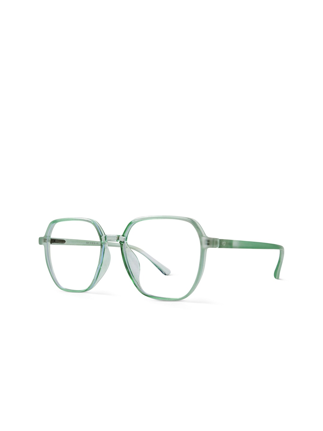 

Woggles Verdant Women Full Rim Hexagon Frames, Green