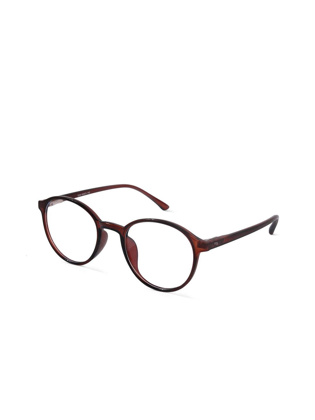 

Woggles Viz Carve Unisex Full Rim Round Frames, Brown