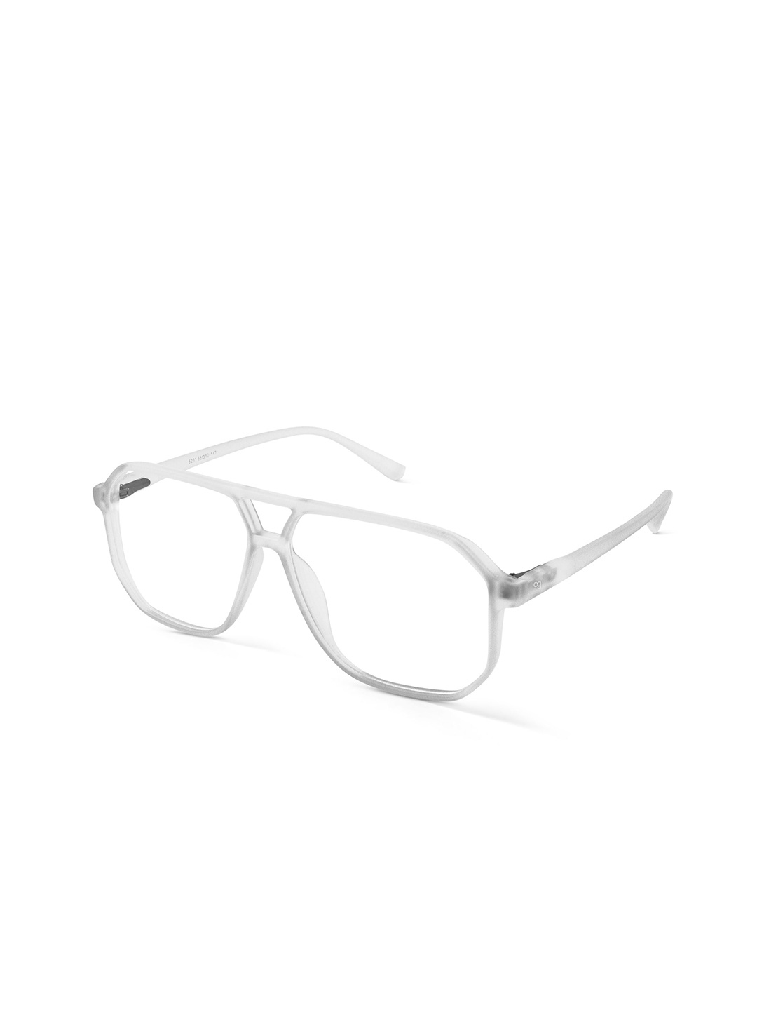 

Woggles Sheen Haze Unisex Full Rim Oversized Frames, Transparent