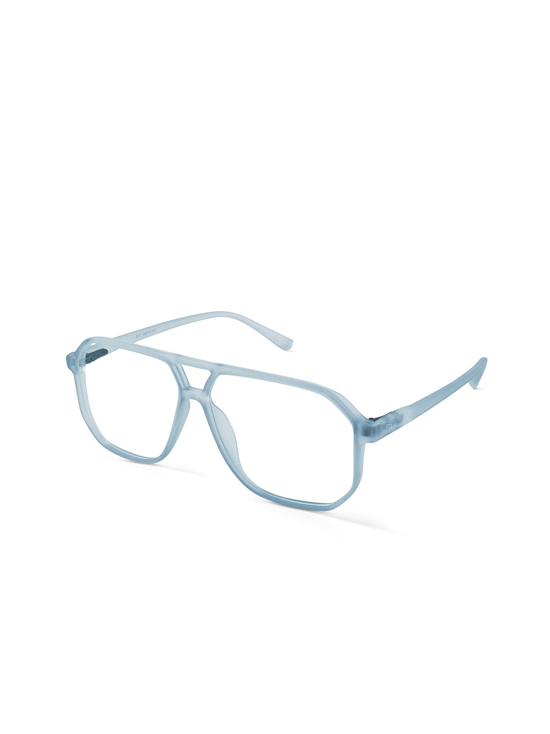 

Woggles Sky Flash Unisex Full Rim Hexagon Frames, Blue