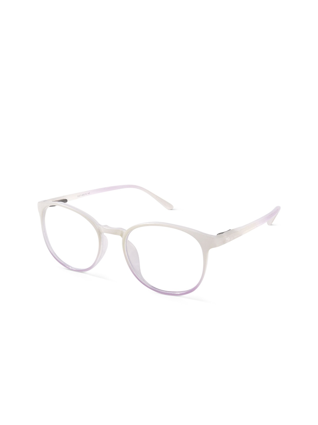 

Woggles Unisex Full Rim Round Frames, White