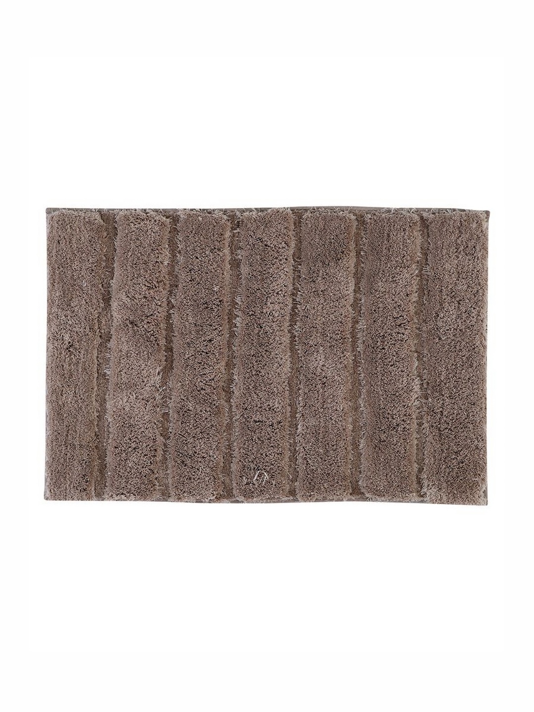 

Pano Sydney Brown Striped 1800 GSM Microfiber Tufted Rectangular Anti Skid Bath Rug