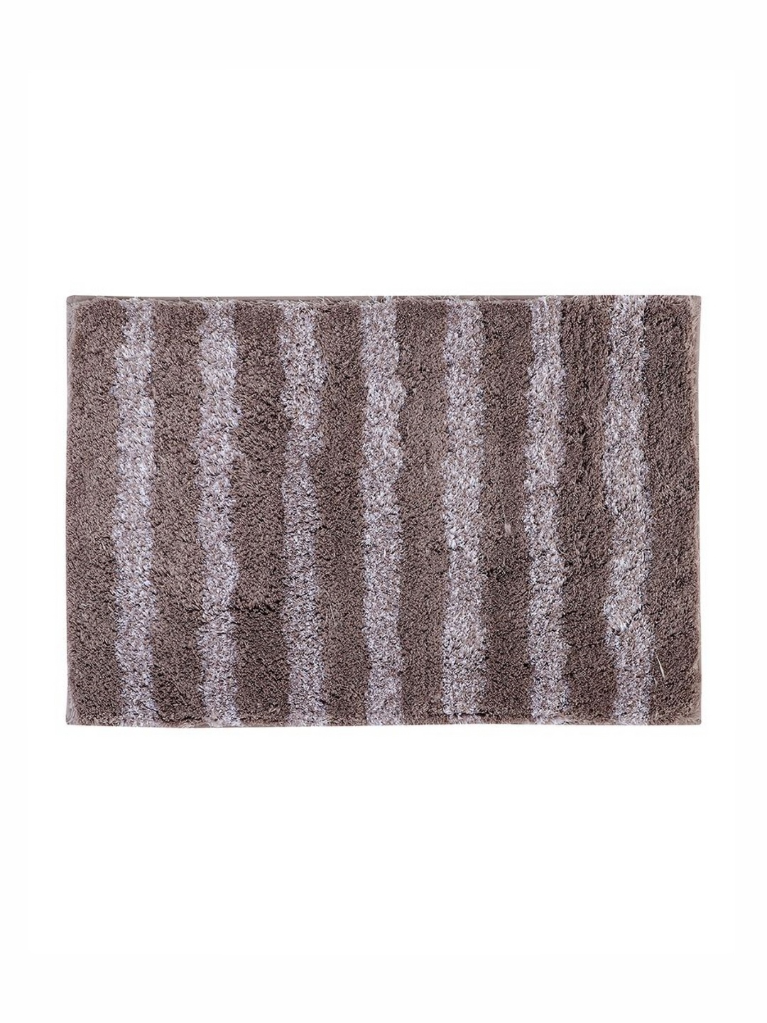 

Pano Brown & Grey Striped 1800 GSM Microfiber Bath Rugs
