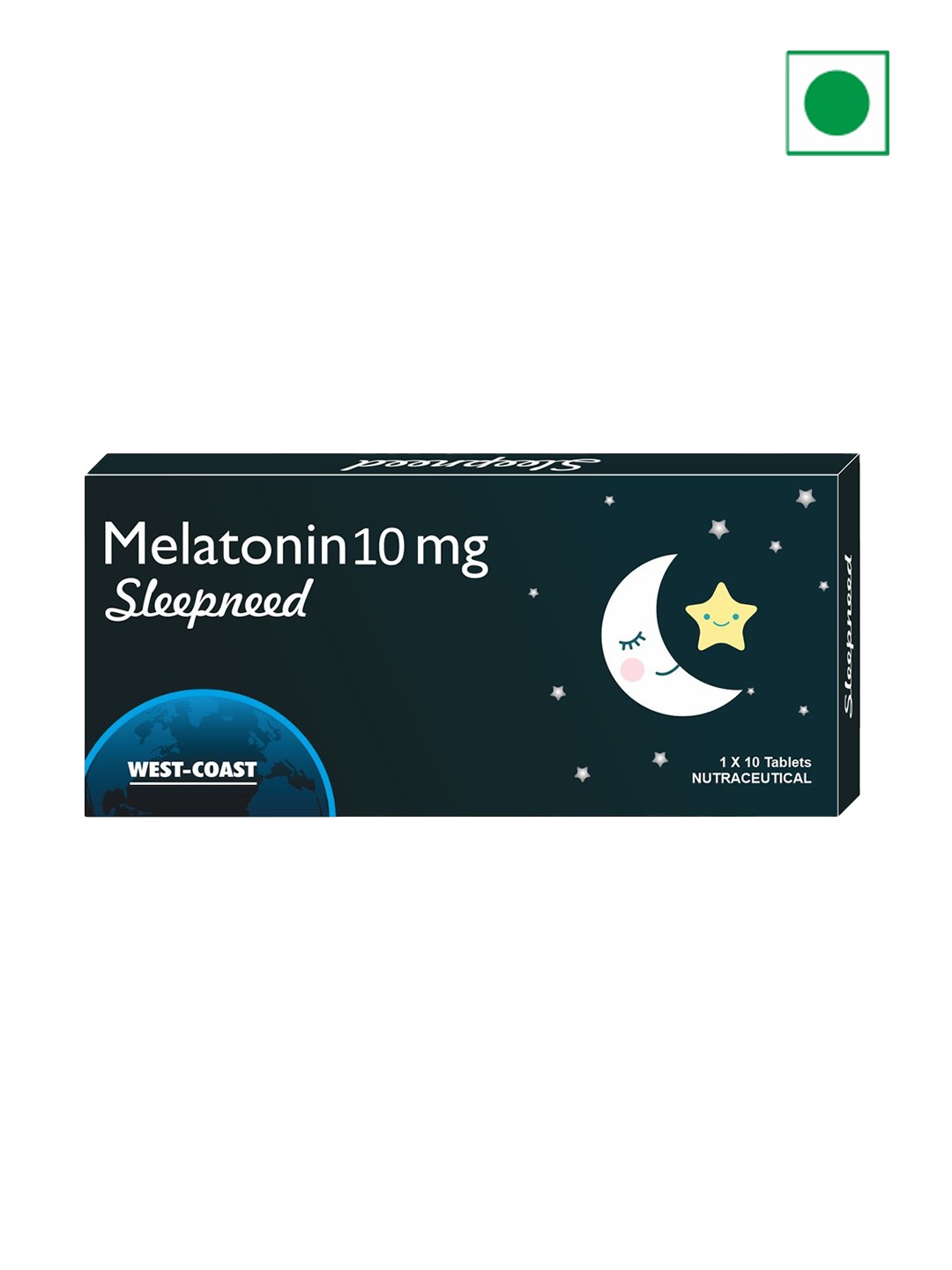 

WestCoast Melatonin 10mg Tablets - 10 Tablets, Black