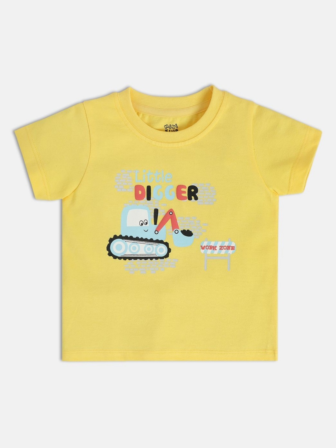 

MINI KLUB Boys Typography Printed T-shirt, Yellow