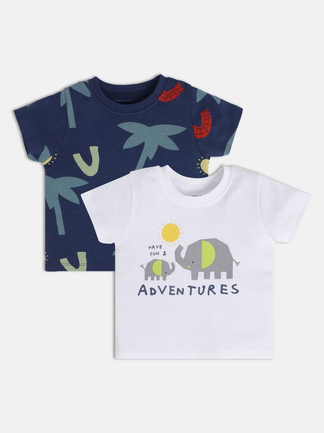 

MINI KLUB Boys 2 Printed Applique T-shirt, Navy blue