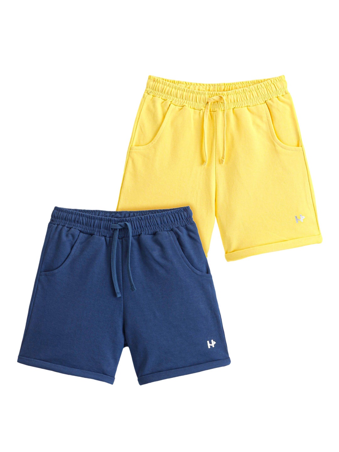 Honeyhap Girls Pack Of 2 Outdoor Shorts, Yellow