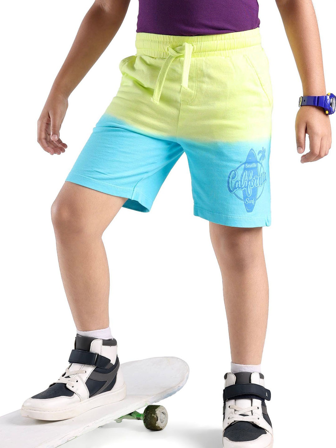 

Honeyhap Boys Colourblocked Cotton Outdoor Shorts, Blue