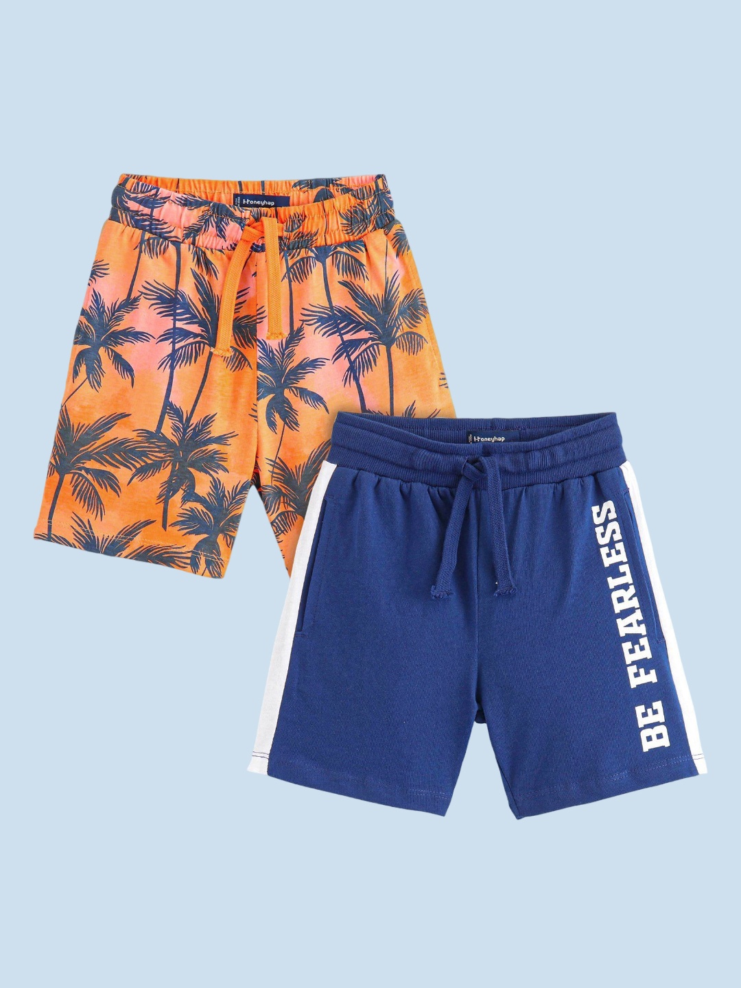 

Honeyhap Boys Printed Outdoor Shorts, Orange
