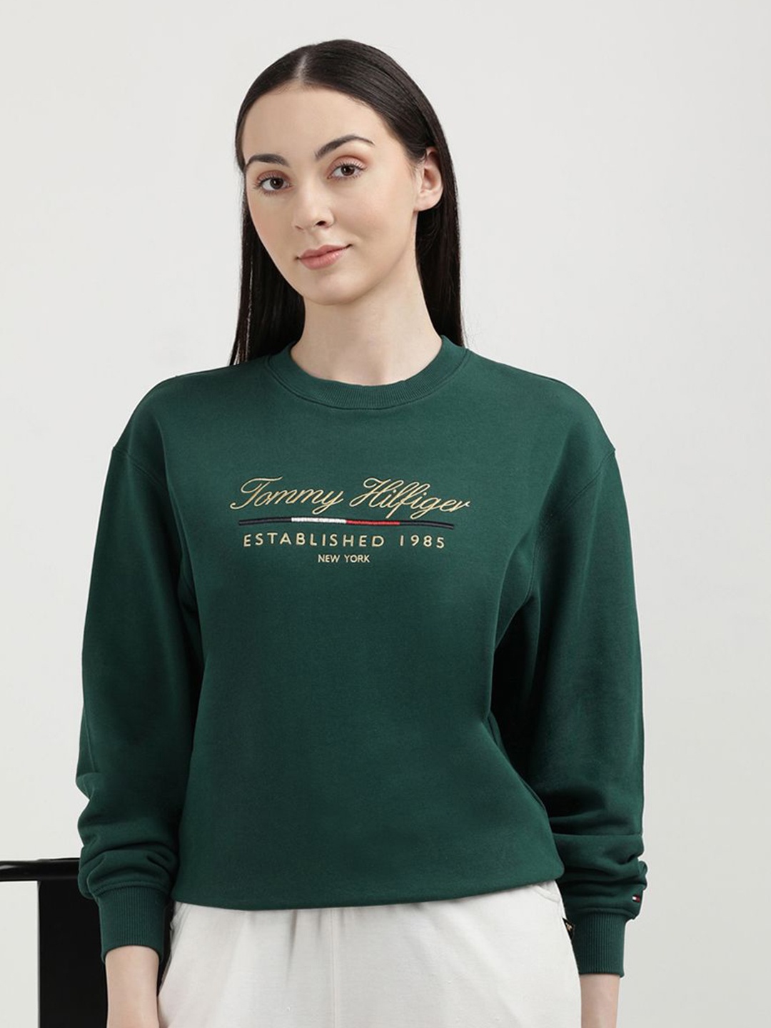 

Tommy Hilfiger Women Printed Sweatshirt, Green
