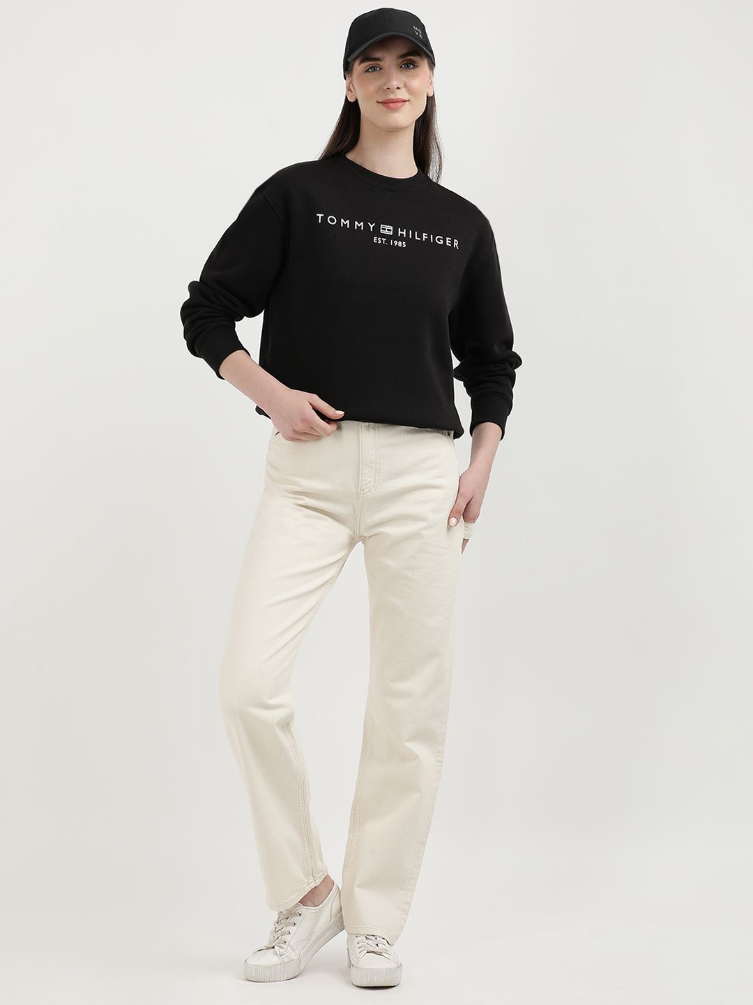 

Tommy Hilfiger Women Printed Sweatshirt, Black