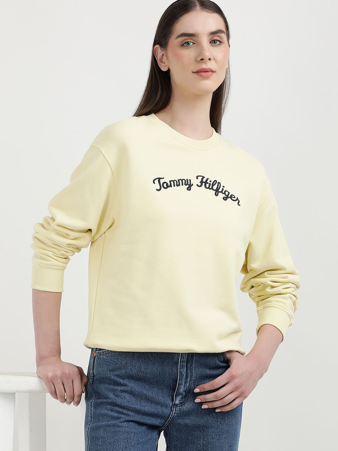

Tommy Hilfiger Women Printed Sweatshirt, Yellow